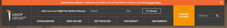 UNCF newsletter signup