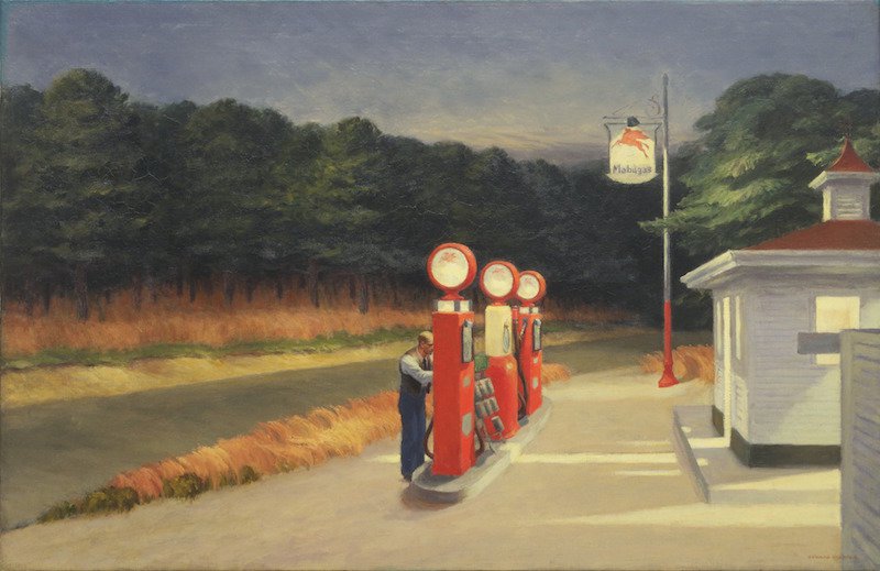 Gas, 1940 painting by Edward Hopper