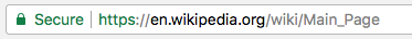 a https site showing secure site in the url bar