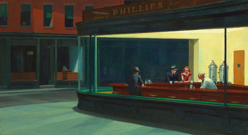 Nighthawks, 1942 painting by Edward Hopper