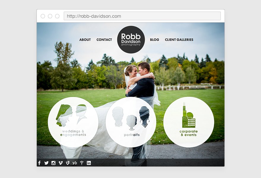 Robb Davidson Website Homepage