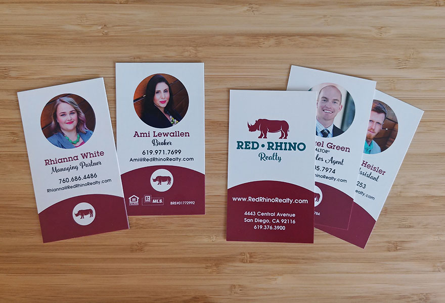 Red Rhino Realty Business Cards