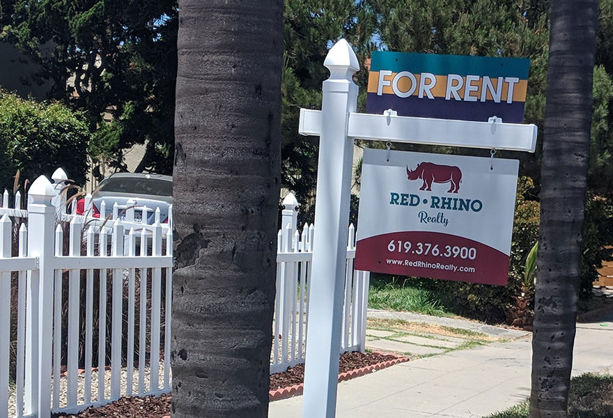 Red Rhino Realty Yard Sign